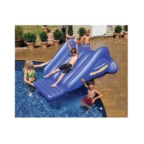 Inflatable Swimming Pool Water Slide Blue 8ft