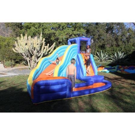 Sportspower Big Wave Inflatable Water Slide Air Blower Anchors Repair Kit And Storage Bag Included