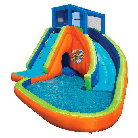 Springamp Summer Toys Banzai Sidewinder Falls 15 Foot Inflatable Waterpark Water Slide