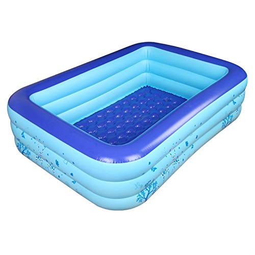 Dressbar 70inX55inX22in Inflatable Pool Inflated Swimming Pool for Baby Kiddie Kids Adult Infant Toddler