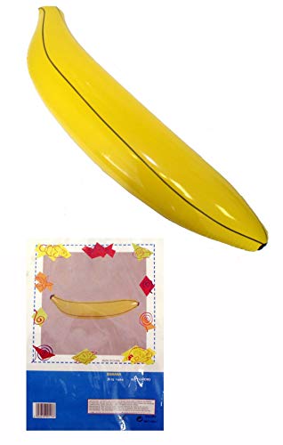 FNA FASHIONS Inflatable Banana 80cm Yellow Children Kids Pool Blow up Fancy Toys Accessories