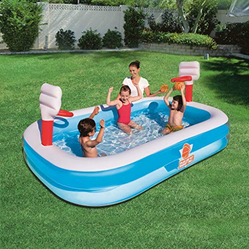 LCYCN Inflatable Pool FloatInflatable Pools for Kids 3 Years Children Pool Rafts Inflatable Ride-ons Water Sport Toy with Ball237x152x94cm