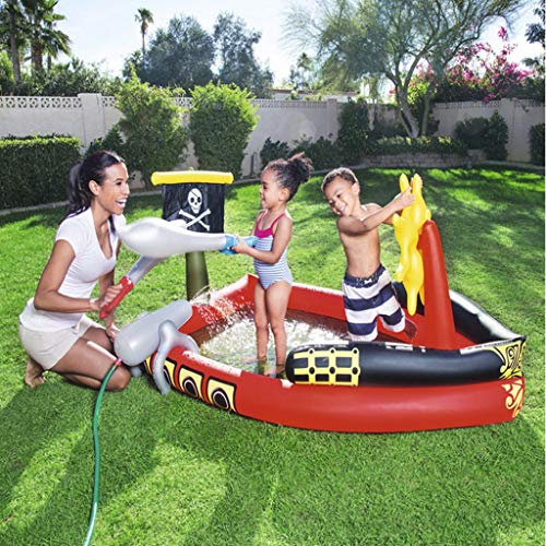 LCYCN Inflatable Pool FloatRound Inflatable Pools for Kids 3 Years - Can Spray Water Children Pool Rafts Inflatable Ride-ons Water Toy175x140x102cm