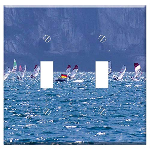 Switch Plate Double Toggle - Wind Surfing Wind Water Surf Holiday Sport