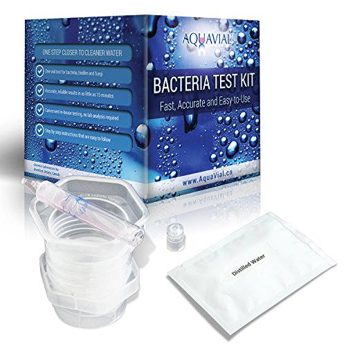 AquaVial Water Test Kit for Harmful Bacteria Results in as Little as 15 Minutes Do-It-Yourself Water Quality Testing No Lab Analysis Required