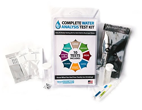 Drinking Water Test Kit - 10 Minute Testing For Lead Bacteria Pesticide Iron Copper and More