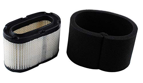 Podoy LX188 Air Filter Compatible with for John Deere M115978 Kawasaki 11013-2206 John Deere MIU11377 M96846 Kawasaki 11029-2006 11013-2146 11013-2134 John Deere M96847 Lawn Mower Tractor