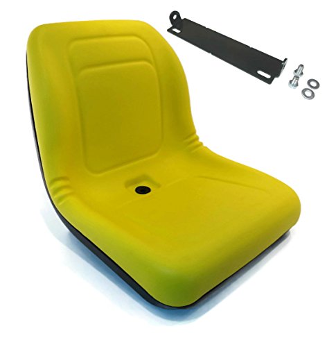 Anihoslen Yellow HIGH Back SEAT wPivot Rod Bracket for John Deere 445 455 SST16 SST18 Supplier_id_theropshop UGEIO140251965627819