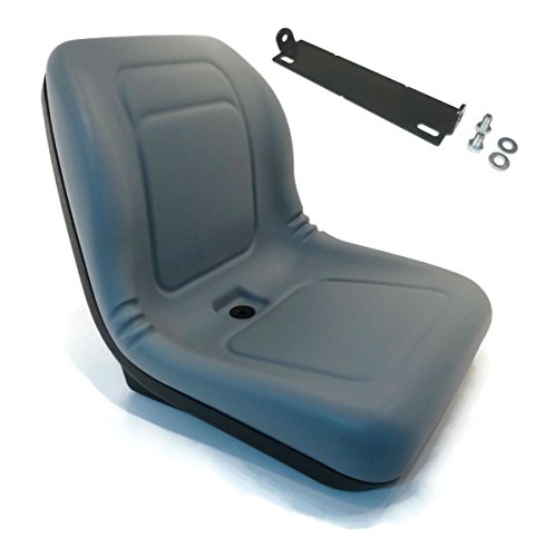 New Grey HIGH BACK SEAT w Pivot Rod Bracket for John Deere 445 455 SST16 SST18 supplier_id_theropshop UGEIO140251965627855