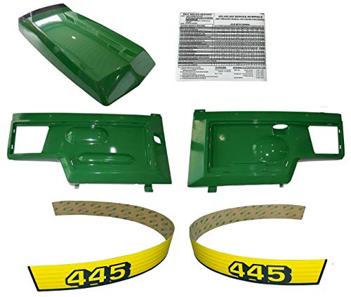 New HoodPanelDeclas Replace AM128986 AM128983 AM128982 Fits John Deere 445 UP SN