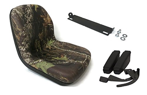 The ROP Shop Camo High Back Seat with Pivot Rod Arm Rests for John Deere 445 455 SST16 SST18