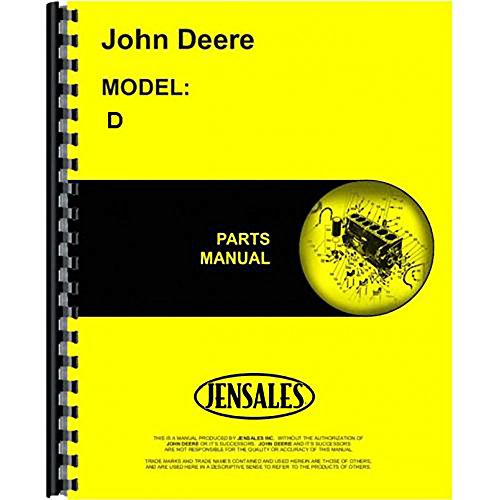 New John Deere D Tractor Parts Manual