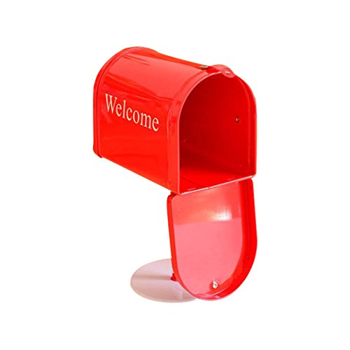 Pnbb Classic Style Desktop Decoration Cast Iron Red Mailbox