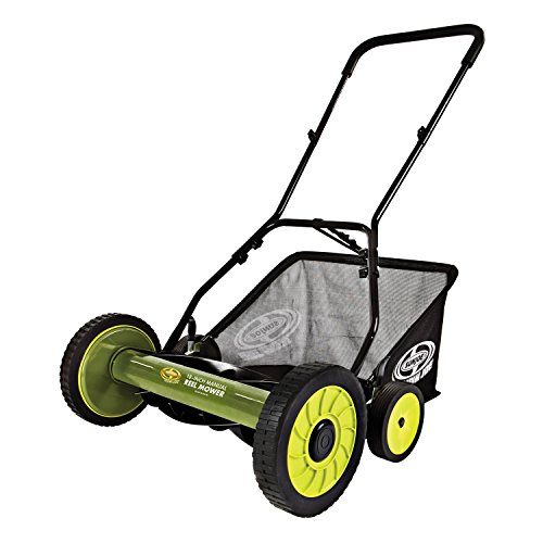 Sun Joe MJ501M Manual Reel Mower wGrass Catcher  18 inch