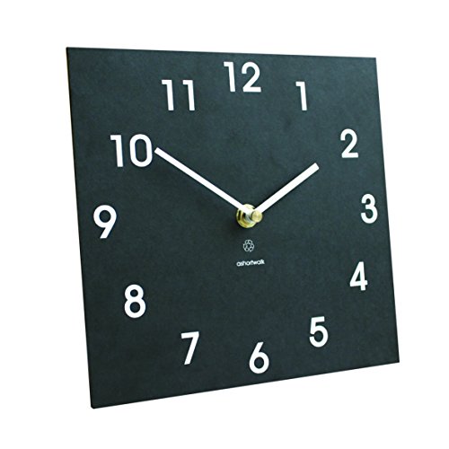 Bosmere W425 Eco IndoorOutdoor Recycled Wall Clock Black