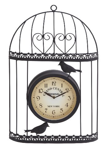 Deco 79 35419 Metal Outdoor Clock 14 By 21-inch