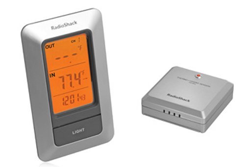 Indooroutdoor Thermometer With Digital Clock