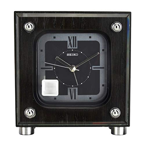 DQMSB Clock Fashion Wooden Home Office Sitting Clock Bedside Table Clock 44 X 4 X 19in Black