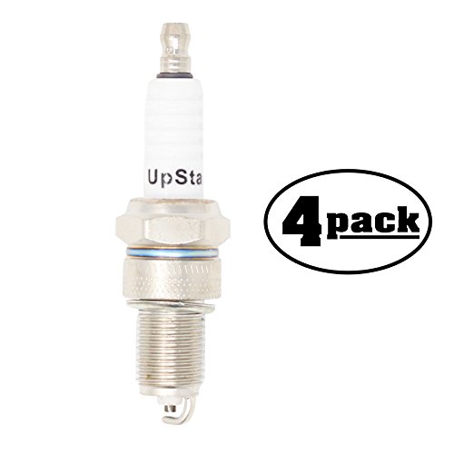 UpStart Components 4-Pack Spark Plug Replacement for MTD PRO Lawn Mower Garden Tractor with Kawasaki 55 hp OHV - Compatible with Champion RN12YC NGK BPR5ES Spark Plugs