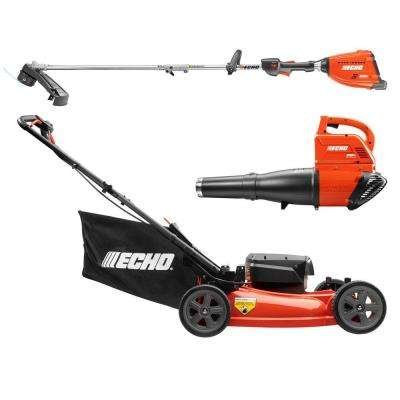 ECHO 21 in 58-Volt Lithium-Ion Cordless Lawn Mower with Blower Combo Kit - 40 Ah Battery and Charger Included
