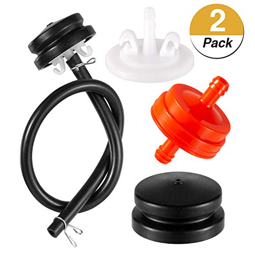 Eeoyu 2 Set Lawn Mower Carburetor 66-7460 Primer Bulb Compatible with Toro and Lawnboy 120-440 66-7460 Primer Bulbs with Hose 298090 150 um Fuel Filter Fits Lawnmowers and Snowblowers
