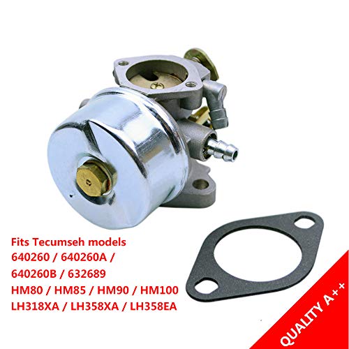 FLYPIG Carburetor for Tecumseh 640260 640260A 640260B 632689 HM80 HM85 HM90 HM100 LH318XA LH358XA LH358EA Engines Lawnmower Snow Blower