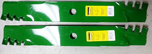 B1PD1024D Set 2 John Deere mulching mower blades M139975 M139977 M148613 M159046 M139976