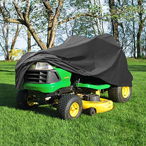 NEH Deluxe Riding Lawn Mower Tractor Cover Fits Decks up to 54 - Dark Grey - Water Mildew and UV Resistant Storage Cover