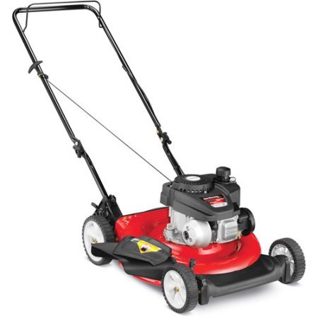Yard Machines 21 Gas Push Lawn Mower with Side Discharge Mulching and Rear Bag