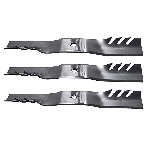 Set of 3 Longer Life 595-605 Gator Fusion G5 3-In-1 Mulching Blades to Replace 187254 187255187256 532187254 532187255 532187256 Craftsman Poulan Husqvarna Made in USA