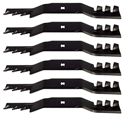 Karts and Parts Set of 6 Toro LX500 GT2100 GT2200 SL500 50 Gator Style Mulching Lawn Mower Blades Fits Models 13AP60RP544 13AP60RP744 14AP80RP544 14AP80RP744 14AQ81RP544 14AQ81RP744