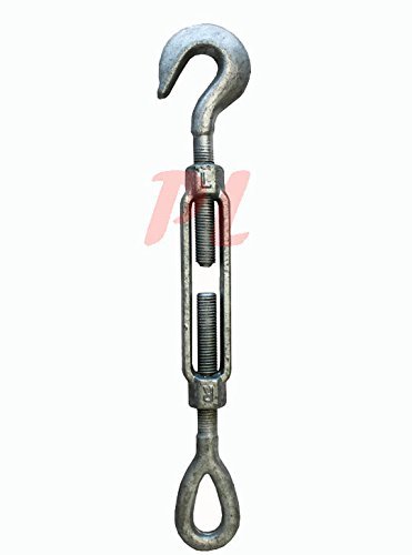 Details About 3/4'' X12'' Turnbuckle Hook Eye Pulley Galvanized Drop Forge Swivel Hoist Hook, Model: , Tools &