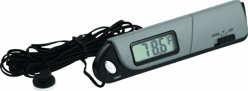 Bell Automotive 22-1-28001-8 Slimline In-Out Thermometer and Clock