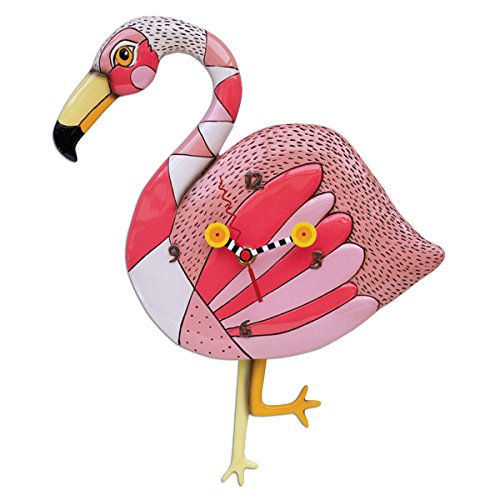 Allen Designs Flamingo Crazy Legs Pendulum Clock