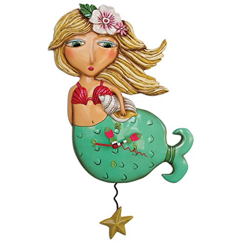 Allen Designs Shelley Mermaid Pendulum Clock