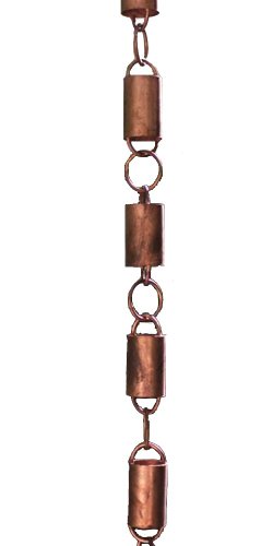 All Copper Channel Link Rain Chain By Rain Chains Direct 85 Feet