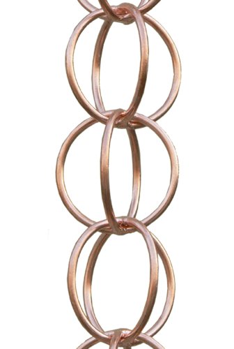 Monarchs Pure Copper Ring Rain Chain Extension 3 Feet Length