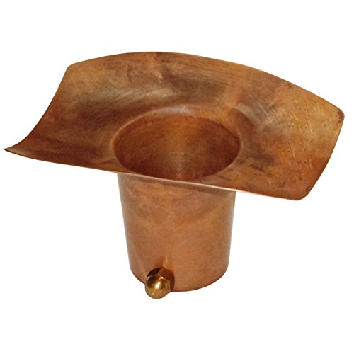 Monarch Rain Chains 16007 Pure Copper Half Round Gutter Adaptor