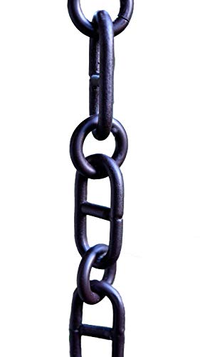 Aluminum Anchor RAIN Chain - Bronze Powder Coat with Installation KIT 9 Foot