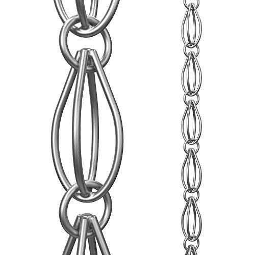 Rain Chains Direct Oval Loop Chain Made With Aluminum 85 feet