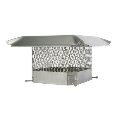 Single Flue Bolt-On Chimney Cap Size 13 x 17