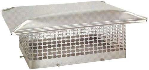 The Forever Cap Ccss1818 17 X 17-inch Stainless Steel 58-inch Spark Arrestor Mesh Chimney Cap Model Ccss1818