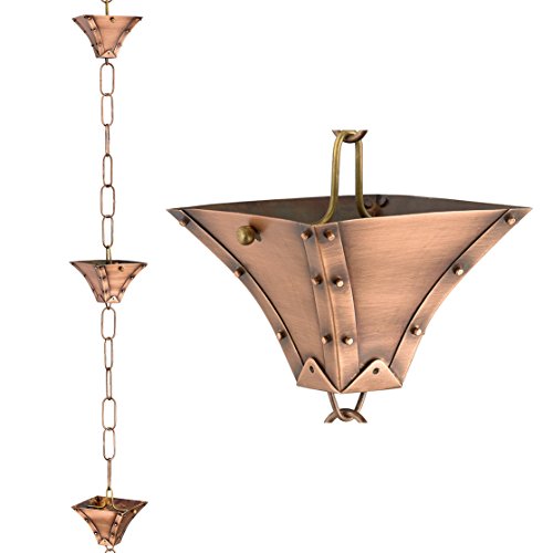 Good Directions 471P-8 Palazzo Pure Copper 85 Rain Chain