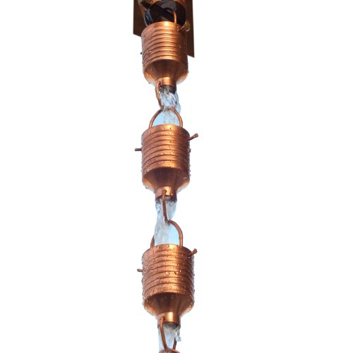 Monarch Rainchains Pure Copper Juno Rain Chain 8-12 Feet Long