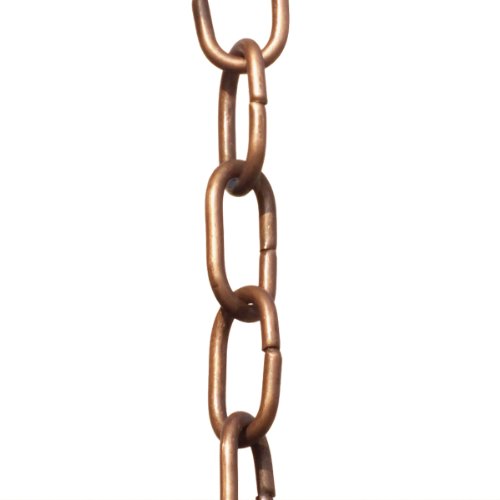 Monarch Rainchains Pure Copper Traditional Ring Rain Chain 8-12-feet