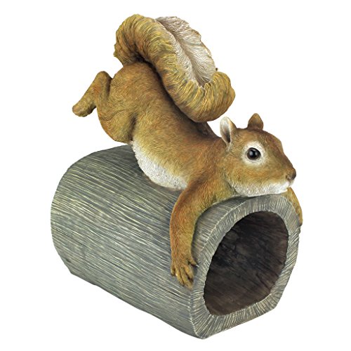 Design Toscano Crash The Squirrel Gutter Guardian Downspout Statue