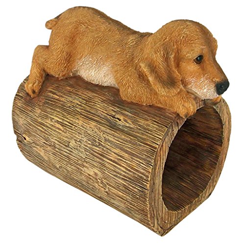 Design Toscano Golden Retriever Puppy Dog Gutter Guardian Downspout Statue