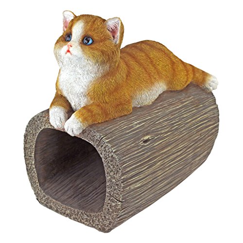 Design Toscano Kitty Cat Gutter Guardian Downspout Statue