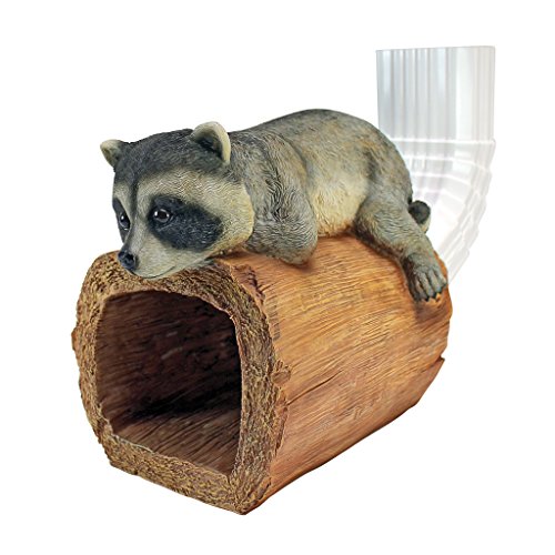 Design Toscano Raider The Raccoon Gutter Guardian Downspout Statue