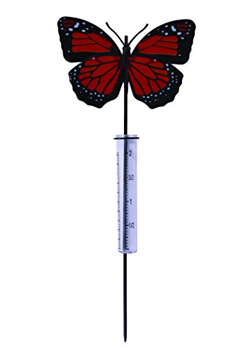 Russco Iii Gd135179 Decorative Rain Gauge, 15", Butterfly